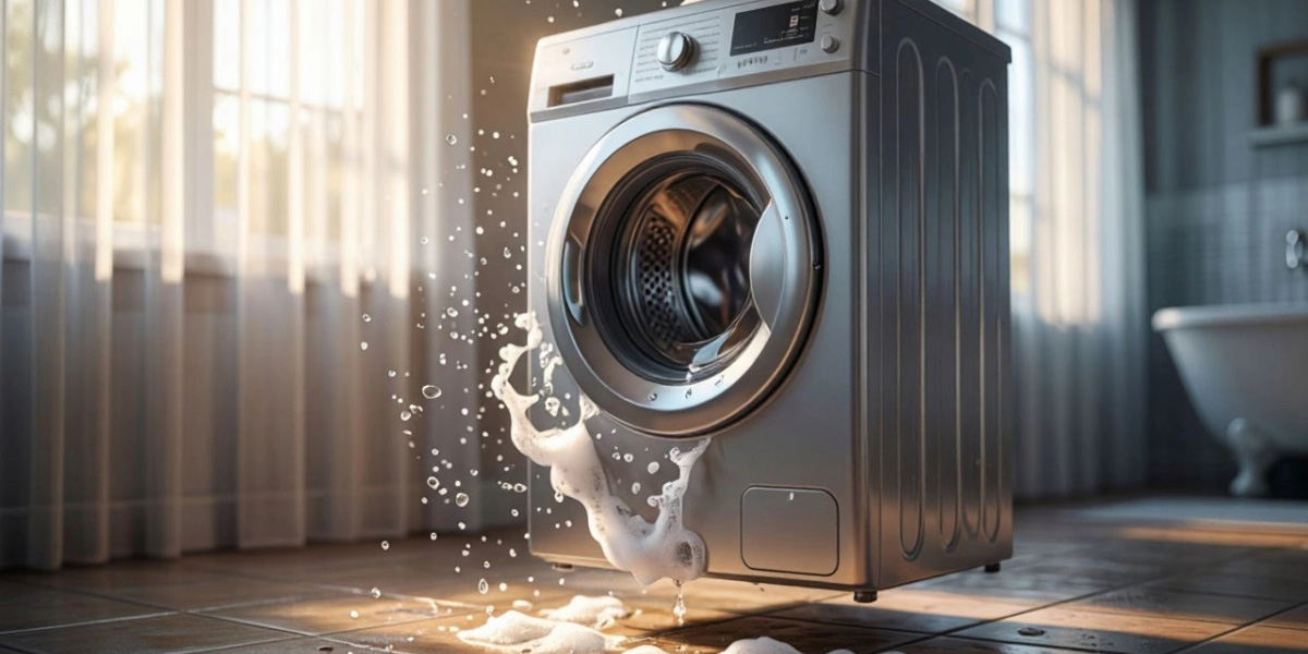 خارج شدن کف از ماشین لباسشویی حین شستشو 